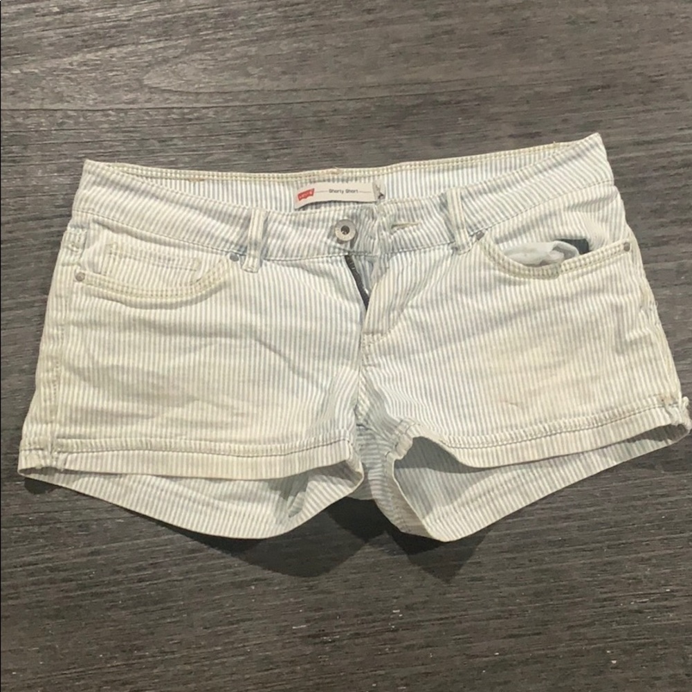 Levi striped shorts